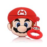 Microsonic AirPods 3. Nesil için Kılıf Cartoon Figürlü Silikon Crtn-Fgr-Spr-Mro [AirPods 3 ile Uyumlu Kılıf - Mat Kırmızı]