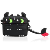 Microsonic AirPods 3. Nesil için Kılıf Cartoon Figürlü Silikon Crtn-Fgr-Tthlss [AirPods 3 ile Uyumlu Kılıf - Dark Silver]