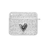 Microsonic AirPods 3. Nesil için Kılıf Glitter Shiny Gümüş [AirPods 3 ile Uyumlu Kılıf - Gümüş]