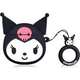 Microsonic AirPods 3. Nesil Kılıf Cartoon Figürlü Silikon Crtn-Fgr-Krm - Siyah - Pembe