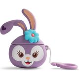 Microsonic AirPods 3. Nesil Kılıf Cartoon Figürlü Silikon Crtn-Fgr-Stlla-Lou - Lila
