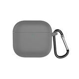 Microsonic Airpods 4 Kılıf Askılı Mat Silikon Koyu Gri