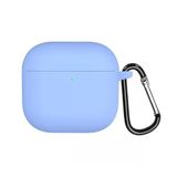 Microsonic AirPods 4 Kılıf Askılı Mat Silikon Mavi [AirPods 4 ile Uyumlu Kılıf - Mavi]