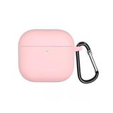 Microsonic Airpods 4 Kılıf Askılı Mat Silikon Pembe