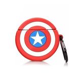 Microsonic Airpods 4.nesil / Anc Kılıf Cartoon Figürlü Silikon Crtn-fgr-cptn-amrk Kırmızı - Mavi