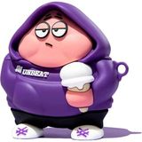Microsonic Airpods 4.nesil / Anc Kılıf Cartoon Figürlü Silikon Crtn-fgr-ptrck-str Mor