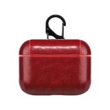 Microsonic Airpods 4.nesil / Anc Kılıf Litchi Texture Kırmızı