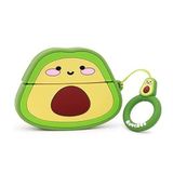 Microsonic Airpods 4.Nesil/ANC Kılıf Cartoon Figürlü Silikon Crtn-Fgr-Avkdo [AirPods 4 ile Uyumlu Kılıf - Yeşil - Altın]