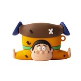 Microsonic Airpods 4.Nesil/ANC Kılıf Cartoon Figürlü Silikon Crtn-Fgr-Trs-Adm [AirPods 4 ile Uyumlu Kılıf - Rustik Kahve]