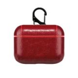 Microsonic Airpods 4.Nesil/ANC Kılıf Litchi Texture Kırmızı [AirPods 4 ile Uyumlu Kılıf - Kırmızı]