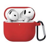 Microsonic Airpods 4.Nesil/ANC Liquid Silicone Lansman Kırmızı [AirPods 4 ile Uyumlu Kılıf - Kırmızı]