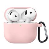 Microsonic Airpods 4.Nesil/ANC Liquid Silicone Lansman Pembe [AirPods 4 ile Uyumlu Kılıf - Pembe]