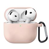 Microsonic Airpods 4.Nesil/ANC Liquid Silicone Lansman Rose Gold [AirPods 4 ile Uyumlu Kılıf - Rose Gold]