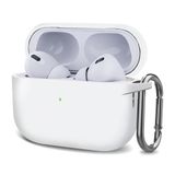 Microsonic AirPods Pro 2.Nesil için Kılıf Askılı Mat Silikon Beyaz [AirPods Pro 2. Nesil ile Uyumlu Kılıf - Beyaz]