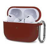 Microsonic AirPods Pro 2.Nesil için Kılıf Askılı Mat Silikon Bordo [AirPods Pro 2. Nesil ile Uyumlu Kılıf - Bordo]