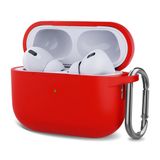 Microsonic AirPods Pro 2.Nesil için Kılıf Askılı Mat Silikon Kırmızı [AirPods Pro 2. Nesil ile Uyumlu Kılıf - Kırmızı]