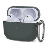Microsonic AirPods Pro 2.Nesil için Kılıf Askılı Mat Silikon Koyu Gri [AirPods Pro 2. Nesil ile Uyumlu Kılıf - Koyu Gri]
