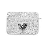 Microsonic AirPods Pro 2.Nesil için Kılıf Glitter Shiny Gümüş [AirPods Pro 2. Nesil ile Uyumlu Kılıf - Gümüş]
