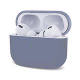 Microsonic Airpods Pro 2.Nesil için Kılıf Mat Silikon Lavanta Grisi [AirPods Pro 2. Nesil ile Uyumlu Kılıf - Lavanta Grisi]