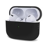 Microsonic AirPods Pro 2.Nesil için Kılıf Mat Silikon Siyah [AirPods Pro 2. Nesil ile Uyumlu Kılıf - Siyah]