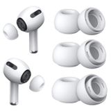 Microsonic AirPods Pro 2.Nesil için Kulaklık Uçları - 6 set (XS/S/L) [AirPods Pro 2. Nesil ile Uyumlu Kılıf - Beyaz]