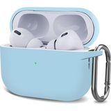 Microsonic Airpods Pro 2.nesil Kılıf Askılı Mat Silikon Açık Mavi - AirPods Pro 2. Nesil