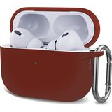 Microsonic Airpods Pro 2.nesil Kılıf Askılı Mat Silikon Bordo - AirPods Pro 2. Nesil