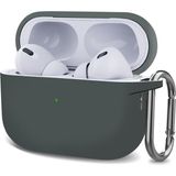 Microsonic Airpods Pro 2.nesil Kılıf Askılı Mat Silikon Koyu Gri - AirPods Pro 2. Nesil