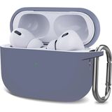 Microsonic Airpods Pro 2.nesil Kılıf Askılı Mat Silikon Lavanta Grisi - AirPods Pro 2. Nesil