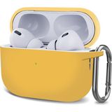 Microsonic Airpods Pro 2.nesil Kılıf Askılı Mat Silikon Sarı - AirPods Pro 2. Nesil