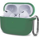 Microsonic Airpods Pro 2.nesil Kılıf Askılı Mat Silikon Yeşil - AirPods Pro 2. Nesil