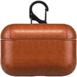Microsonic Airpods Pro 2.nesil Kılıf Litchi Texture Açık Kahverengi - AirPods Pro 2. Nesil
