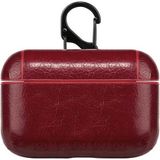 Microsonic Airpods Pro 2.nesil Kılıf Litchi Texture Kırmızı - AirPods Pro 2. Nesil