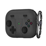 Microsonic AirPods Pro 3 için Kılıf Cartoon Figürlü Silikon Retro Gameboy Siyah [AirPods Pro 3 ile Uyumlu Kılıf - Siyah]
