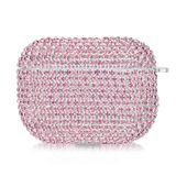 Microsonic Airpods Pro 3 için Kılıf Diamond Swarovski Görünümlü Taşlı Pembe [AirPods Pro 3 ile Uyumlu Kılıf - Pembe]