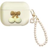 Microsonic Airpods Pro 3 Kılıf Cherry Figürlü Bej