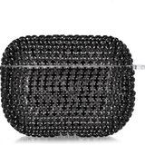 Microsonic Airpods Pro 3 Kılıf Diamond Swarovski Görünümlü Taşlı Siyah - Black