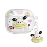 Microsonic Airpods Pro 3 Kılıf Sweet Time Dog Keychain Şeffaf [AirPods Pro 3 ile Uyumlu Kılıf - Çok Renkli]