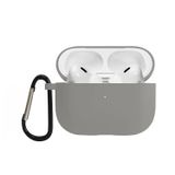 Microsonic AirPods Pro 3 Liquid Silicone Lansman Gri [AirPods Pro 3 ile Uyumlu Kılıf - Gri]