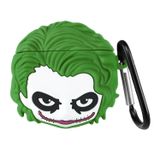 Microsonic AirPods Pro için Kılıf Cartoon Figürlü Silikon Crtn-Fgr-Jkr [AirPods Pro ile Uyumlu Kılıf - Yeşil - Gümüş]