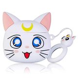 Microsonic AirPods Pro için Kılıf Cartoon Figürlü Silikon Crtn-Fgr-Slr-Mn-Artms [AirPods Pro ile Uyumlu Kılıf - Mat Beyaz]