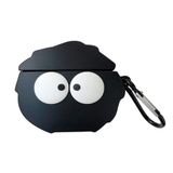 Microsonic AirPods Pro için Kılıf Cartoon Figürlü Silikon Crtn-Fgr-Sswtri [AirPods Pro ile Uyumlu Kılıf - Siyah - Beyaz]