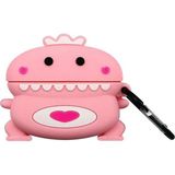 Microsonic AirPods Pro Kılıf Cartoon Figürlü Silikon Crtn-Fgr-Dnzr-Pmb - Pembe - Altın