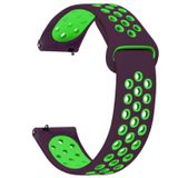 Microsonic Amazfit Bip U Rainbow Sport Band Mor Yeşil Kordon