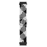 Microsonic Amazfit GTR 3 Pro Braided Loop Band Siyah Beyaz Kordon