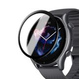 Microsonic Amazfit GTR 3 Pro Tam Kaplayan Nano Cam Siyah Ekran Koruyucu