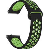 Microsonic Amazfit GTS 2E 42 mm Siyah Yeşil Rainbow Sport Band Kordon