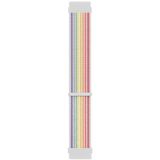 Microsonic Amazfit GTS 2E Uyumlu 42 mm Hasırlı Woven Sport Loop Pride Edition Kordon