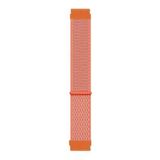 Microsonic Amazfit GTS 2E Uyumlu 42 mm Hasırlı Woven Sport Loop Turuncu Kordon