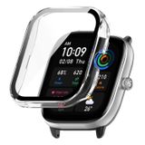 Microsonic Amazfit GTS 4 Mini için Kılıf Clear Premium Slim WatchBand Şeffaf [GTS 4 Mini ile Uyumlu Kılıf - Şeffaf]